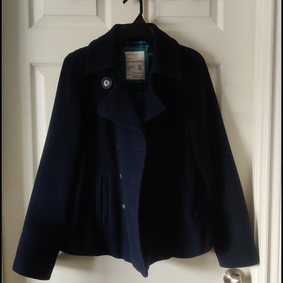 Aeropostal Women Blue Short Coat - Picture 6 of 10
